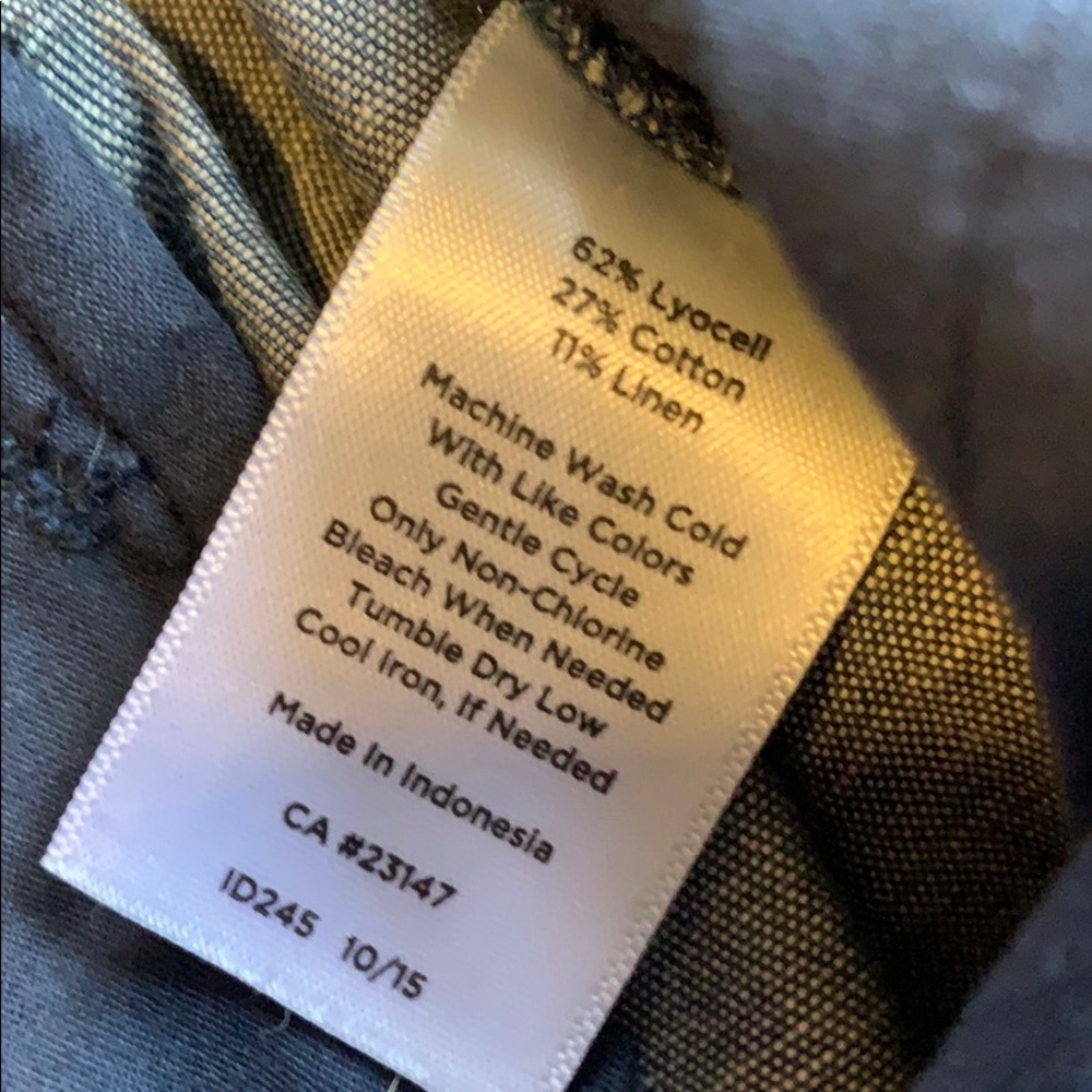 Talbots Easy Drawstring Lyocell Chambray Pants - image 6